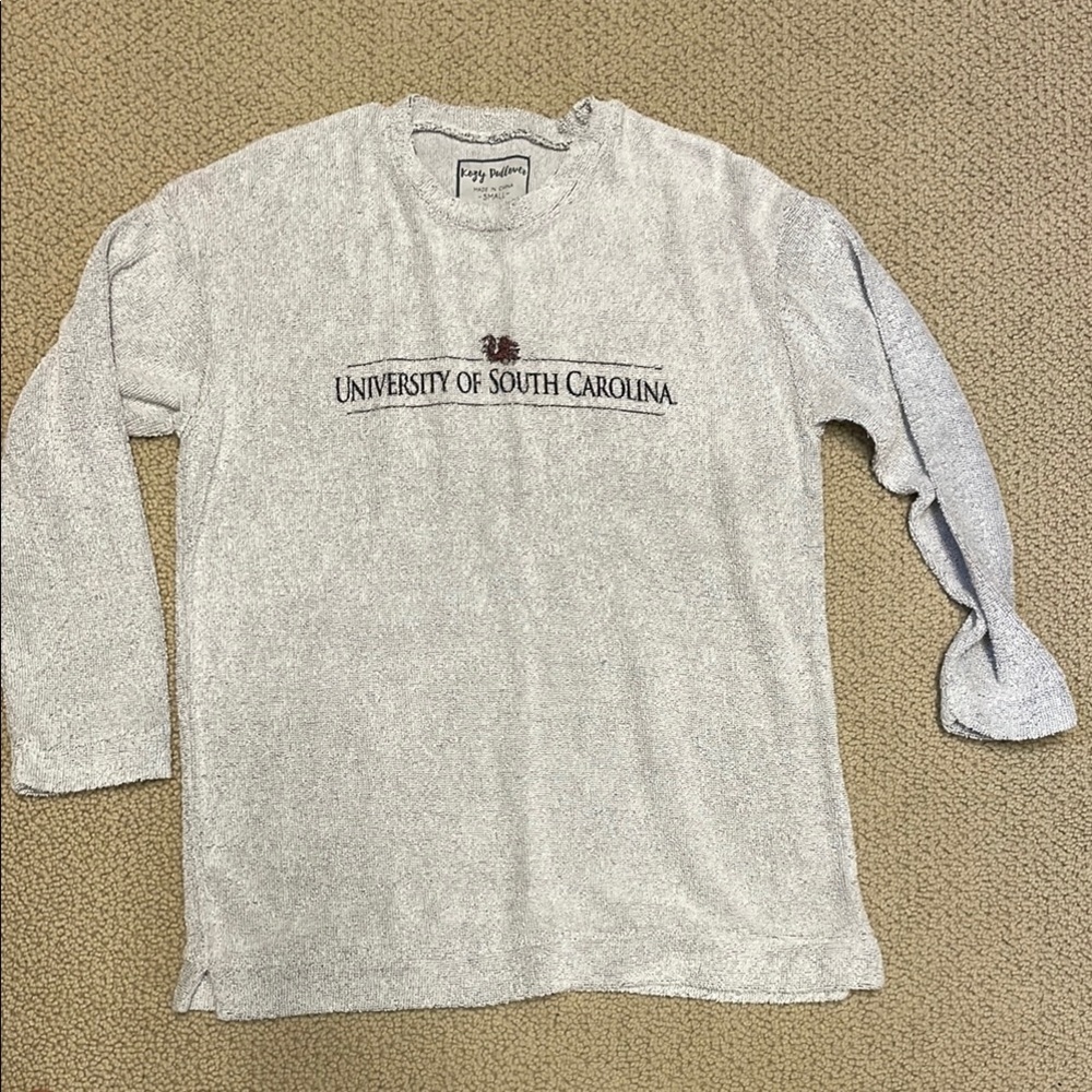 Kozy Pullover Gray USC terrycloth style  pullover